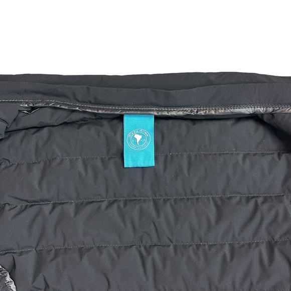 Cape Horn Down Puffer Removable Hood Paloma Jacket Black Zip Women SMALL Size 44 - Picture 10 of 16